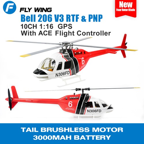 Flywing bell 206 elicottero - bell, rc